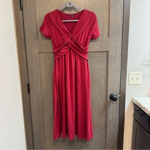 Elegant Red Women's Dress